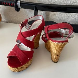 Banana Republic canvas wedges